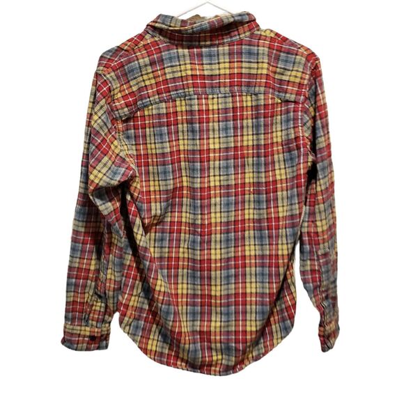 ABERCROMBIE & FITCH Men's Red Plaid Flannel shirt Small - Picture 6 of 6